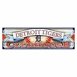 MLB Detroit Tigers 9-by-30 Wood Sign