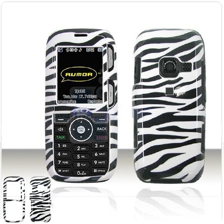 LG LX260 Rumor Scoop Cell Phone Zebra Design Protective Case Faceplate Cover