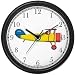Biplane, Airplane or Air Plane - JP Wall Clock by WatchBuddy Timepieces (White Frame)