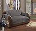 Elegant Comfort REVERSIBLE QUILTED Furniture Protector- Special Treatment Microfiber As soft as Egyptian Cotton, Gray Love Seat
