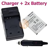 2 x EN-EL12 Replacement Battery (1050 mAh) + Battery Charger FOR Nikon Cool ....