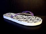 Kustom Flip Flops Pirates weiss - fällt etwas kleiner aus