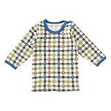 (チャックル) chuckle 格子キルトチェック柄インナーシャツ ブルー 80cm P3477-80-31