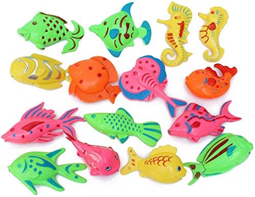 Home Nature Big Fish Bathtub Toys Plastic 66Pcs Magnetic Fishing Toys TY760