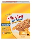 Slim-Fast High Protein Meal Bar, Peanut Granola, 1.69-Ounce Bars in 12-Count Boxes