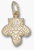 Florida Panthers 'Cat Logo' 1/2' Pendant - 14KT Gold Jewelry