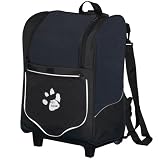 Pet Gear I-GO2 Sport Roller Backpack, Black
