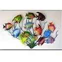 School of Tropical Fish 3D Wall Decor, 23"