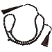 Dense Tamarind Tree Tasbih - Small 6mm 99-Bead Prayer Beads - Worry Beads with 2 Beuitiful Tassels