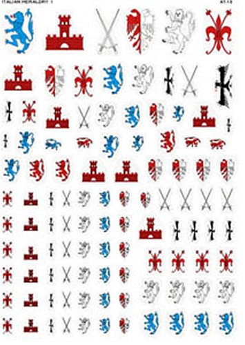 Cover image : アンドレアミニチュアズ AT-013 Italian Heraldry Transfers I