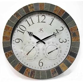 Slate Mosaic Wall Clock