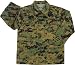 Kids BDU Shirt Woodland Digital