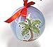 Palm Tree Ball Christmas Ornament, Palm Tree Decorated with Ornaments and Gifts Underneath