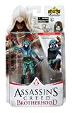 Unimax Year 2011 Ubisoft Entertainment Game Series "Assassins Creed - BrotherHood" Officially Licensed 4 Inch Tall Poseable Action Figure - THE HARLEQUIN with 2 Dagger BladesIMAGE