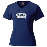 Nike New York Yankees Navy Ladies Ligature Arched T-shirt