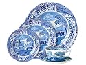 Spode Blue Italian Earthenware 5-Piece Dinnerware Place Setting With Bread Plate, Service for 1