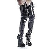 Devious Women's Femme 3020 34" Boots,Black,6 M