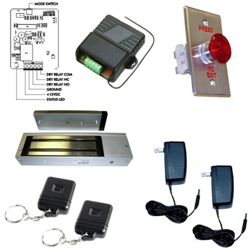 ElectroMagnetic Door Lock 1200lb with wireless remote kit