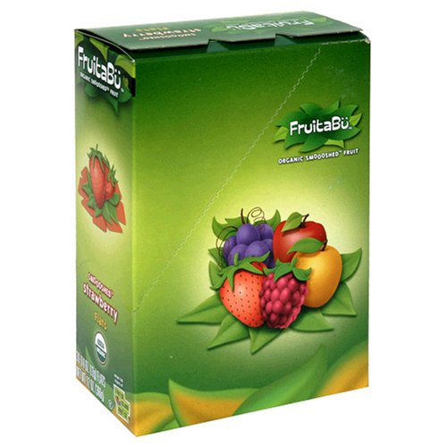 FruitaBu Organic Smooshed Fruit, Smoooshed Strawberry, 30 Count 0.4-Ounce Bars (Pack of 2)