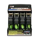 Grip 4 Piece 1-Inch x 15-Foot Ratchet Tie Down Set