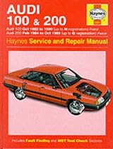 Audi 100 1982-90 and 200 1984-89 Service and Repair Manual (Haynes Service and Repair Manuals)