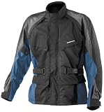 Firstgear Jaunt Textile Mens Motorcycle Jacket Black/Blue S