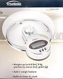 Trudeau Electronic Glass Scale, Electronic Scale 6.6lbs/3kg