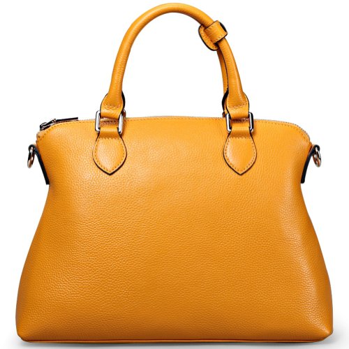 Ilishop Women's Genuine Leather Tote Handbag