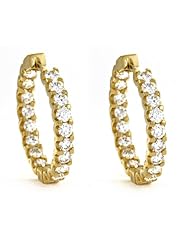 CleverEves 18Kt Yellow Gold Earrings Hoop