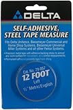Delta 79-057 12-Foot Left-1/2-Inch Wide Metric/English Adhesive-Backed Measuring Tape