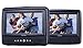 Axion AXN-7979 7-Inch Dual Screen Portable DVD Player, Black