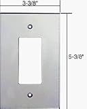 C.R. LAURENCE PMP102 CRL Clear Single Decora Acrylic Mirror Plate