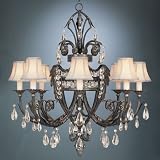 Fine Art Lamps 180740 Large 8LT Chandelier Belgian Manoir crystal Indoor Lighting