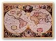 World Map - Flemish 1512-1594 by Mercator Map 20.5"x29.25" Art Print Poster