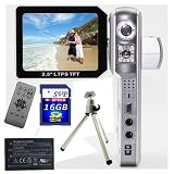 SVP HDDV-3001 12MP Max. 6-in-1 Multi-Functional Camcorder with a 2.5 TFT LCD Monitor! (Free-16GB SDHC Card, a Sturdy Tripod & 2 Li-ion batteries)