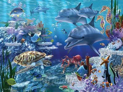 Image of Sea Life, Floor Puzzle, 24 pc