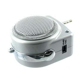 Portable Speaker for iPod Nano Touch Classic iTouch Video Shuffle 1G 2G 3G 4G 4GB 8GB 16GB 32GB Speakers Fits all Mp3 Player (More Colors Available)