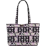 Vera Bradley Pink Elephants Tic Tac Tote Bag Purse New