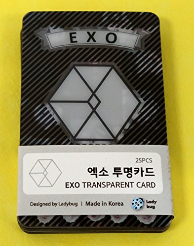 EXO EXO-K EXO-M - TRANSPARENT PHOTO CARDS 25pcs [FAN GOODS]
