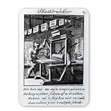 The Copper-plate Engraver, from 'Iets voor.. - Mouse Mat Art247 Highest Quality Natural Rubber Mouse Mats - Mouse Mat
