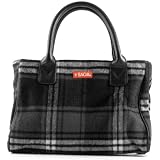 Sachi Gray Plaid Flannel Style Insulated Lunch Bag 5159bSrd99L. SL160 Sachi Gray Plaid Flannel Style Insulated Lunch Bag