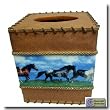 Running Free Horse Tissue Box Cover