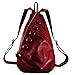 Pinshang Leather Backpack Ladies Cool Style Shoulder Bag With Zipper Outer Bag