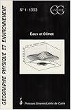G�ographie physique et environnement. Eaux et climat