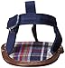 Luvable Friends Unisex Baby Crib Shoes, Navy Plaid, 0-6 Months