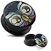 Attactive Owl's Face Logo Internally Threaded Black Acrylic Flesh Tunnels Plugs