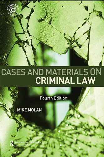 Cases & Materials on Criminal Law: Fourth Edition