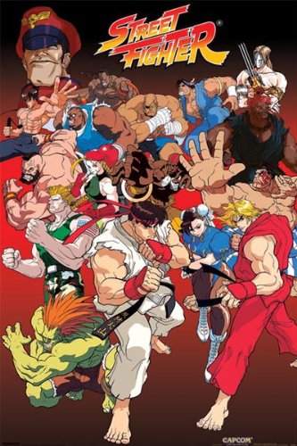 Street Fighter (Group, Anime) Art Poster Print - 24
