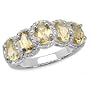 2.25 Carat Genuine Citrine Sterling Silver Ring