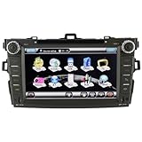 For Toyota Corolla 2007-2010 in Dash Car DVD Player with GPS Navigation System 8 HD Touchscreen - iPod PIP RDS Virtual - CDC